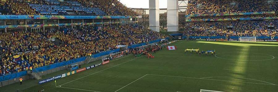 Aufkleber im Fußballstadion